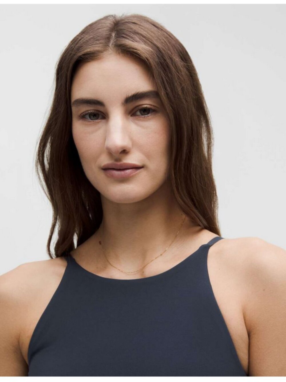 Lululemon Sz. 4 True Navy Align High-Neck Dress Light Support, A/B Cup - Picture 3 of 15